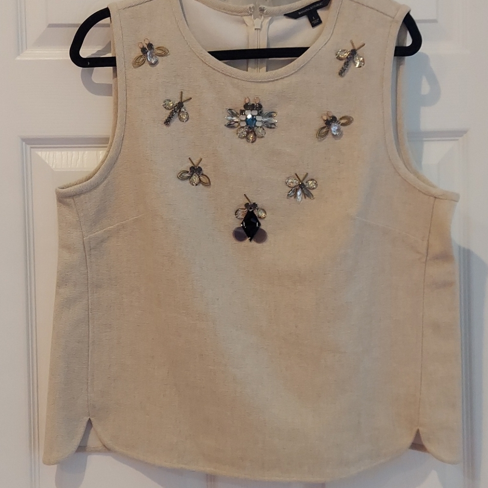 Jeweled Banana Republic Top
